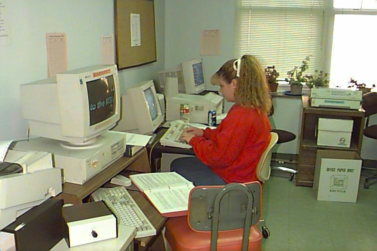 Working on Computer